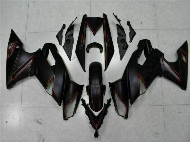 2009-2011 Black Red Kawasaki EX650 Motorbike Fairing UK Factory