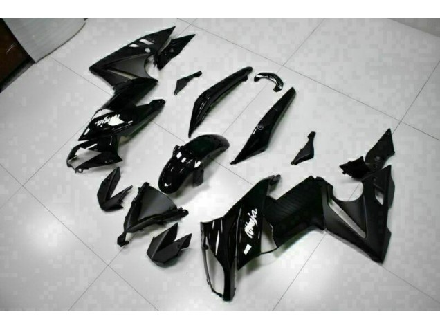 2009-2011 Glossy Black Kawasaki EX650 Bike Fairings UK Factory