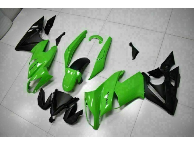 2009-2011 Green Black Kawasaki EX650 Motor Bike Fairings UK Factory