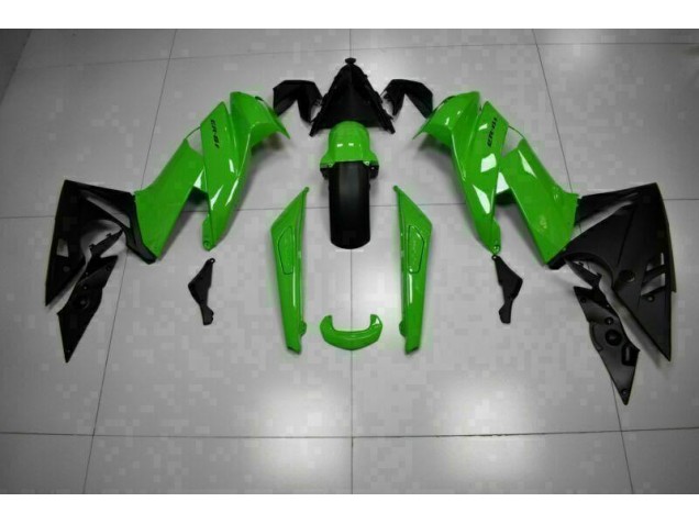 2009-2011 Green Black Kawasaki EX650 Motor Bike Fairings UK Factory