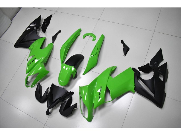 2009-2011 Green Black Kawasaki EX650 Replacement Motorcycle Fairings UK Factory