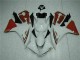 2009-2011 White Red Yamaha YZF R1 Bike Fairing Kit UK Factory