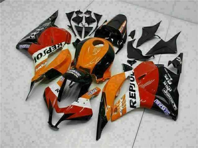 2009-2012 Orange Repsol Honda CBR600RR Motor Fairings UK Factory