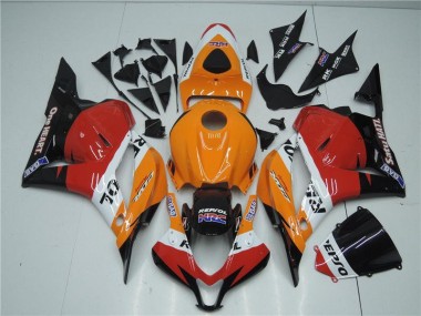 2009-2012 Orange Red Black Repsol Honda CBR600RR Motorcyle Fairings UK Factory