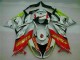 2009-2012 White Red H. Energy Kawasaki ZX6R Motorcycle Fairings Kit UK Factory