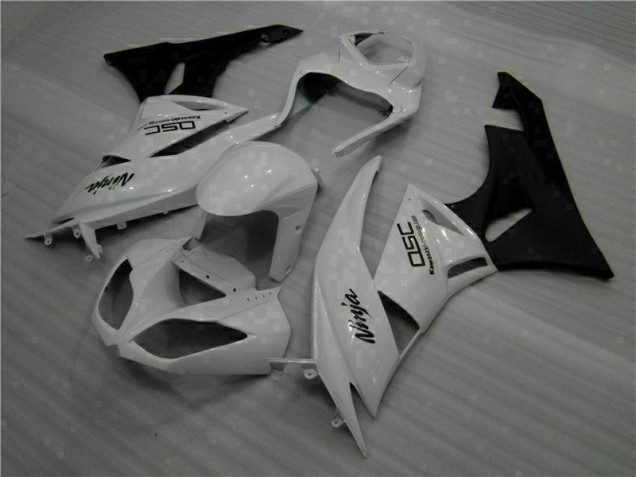 2009-2012 White Black Ninja Kawasaki ZX6R Motorbike Fairings UK Factory