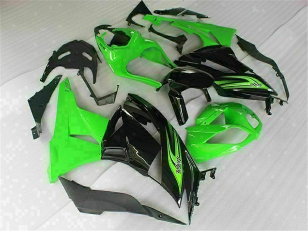 2009-2012 Green Black Kawasaki ZX6R Motorbike Fairing UK Factory