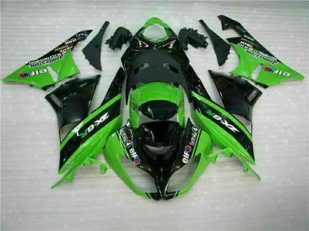 2009-2012 Green Black Kawasaki ZX6R Motor Bike Fairings UK Factory