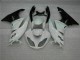 2009-2012 White Black Kawasaki ZX6R Motorcycle Fairings Kits UK Factory