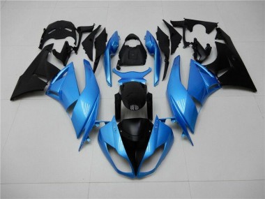 2009-2012 Blue Black Kawasaki ZX6R Motorcycle Fairing Kit UK Factory