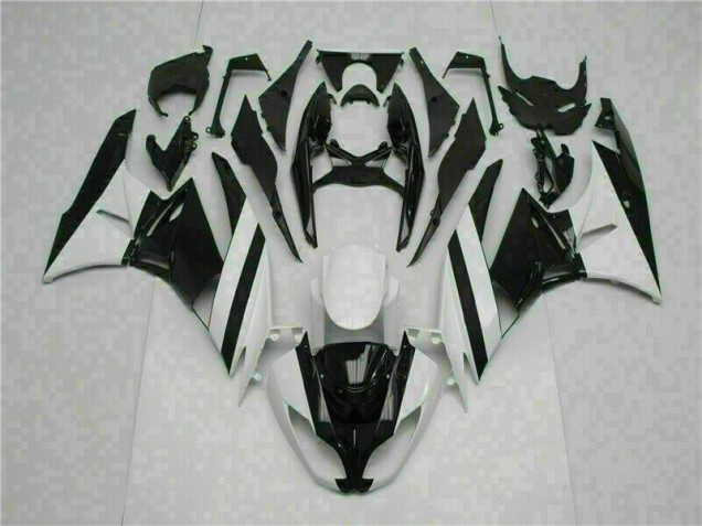 2009-2012 White Black Kawasaki ZX6R Motorcycle Replacement Fairings UK Factory