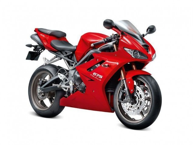 2009-2012 Red Triumph Daytona 675 Triple Bike Fairing Kit UK Factory