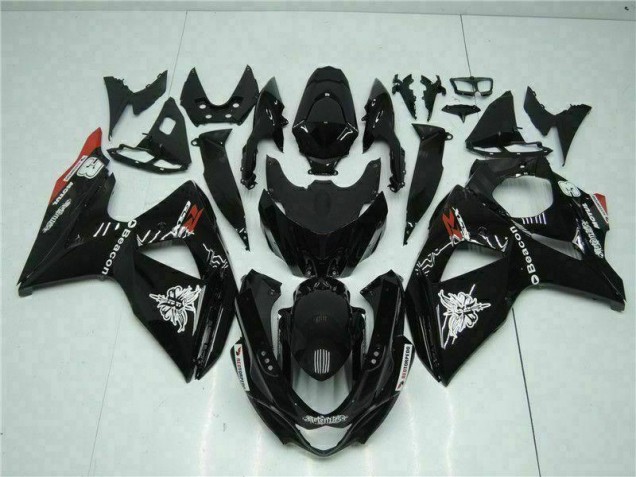 2009-2016 Black Suzuki GSXR1000 Motorcylce Fairings UK Factory