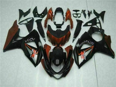 2009-2016 Brown Black Suzuki GSXR1000 Bike Fairing Kit UK Factory