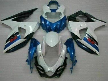 2009-2016 Blue White Suzuki GSXR1000 Motorcycle Fairings Kits UK Factory