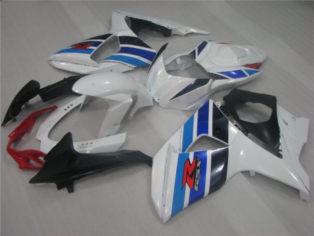 2009-2016 White Blue Suzuki GSXR1000 Replacement Fairings UK Factory