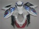 2009-2016 White Blue Suzuki GSXR1000 Replacement Fairings UK Factory