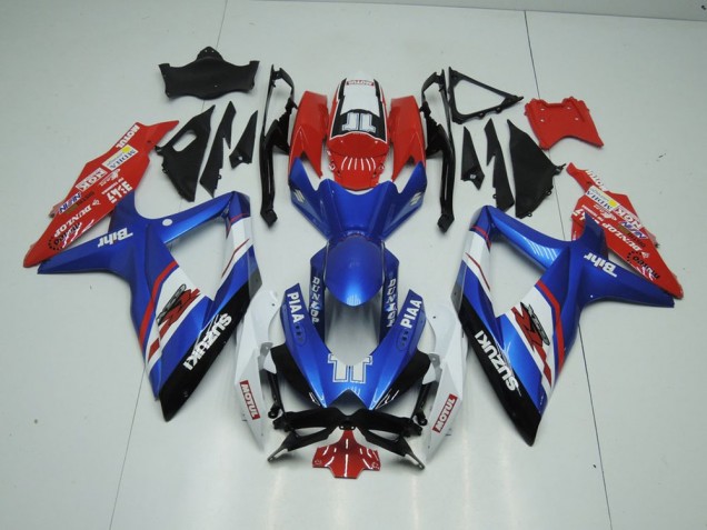 2009-2016 Blue and Red Suzuki GSXR 1000 K9 Motorbike Fairing UK Factory