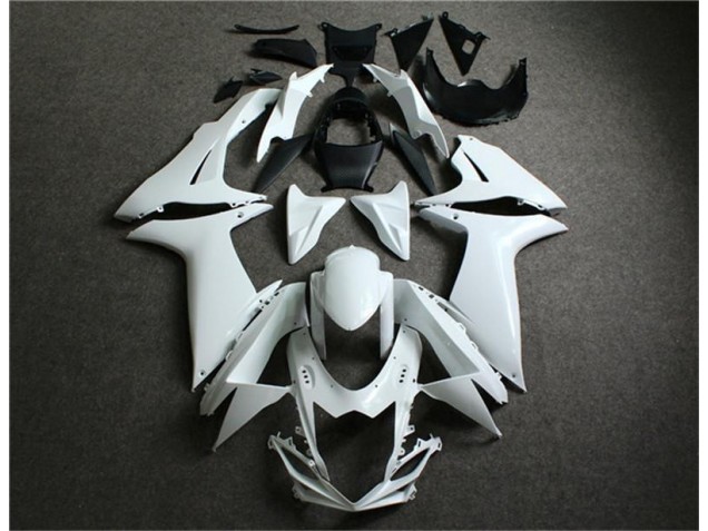 2011-2021 White Suzuki GSXR 600/750 Motorcycle Fairings Kit UK Factory