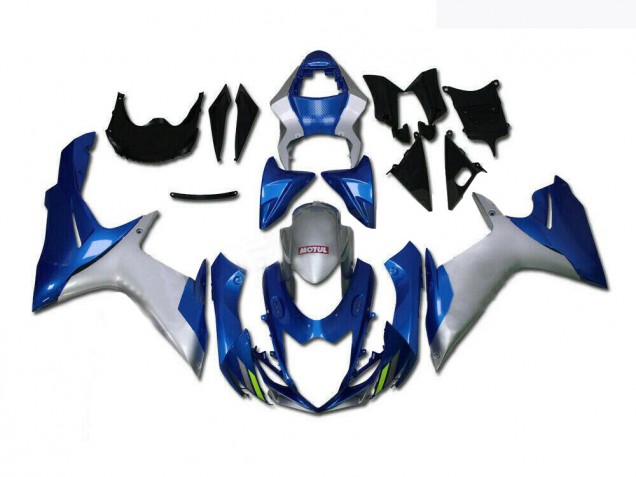 2011-2021 Blue Silver Suzuki GSXR 600/750 Motorcycle Fairings UK Factory