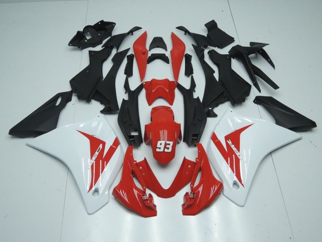 2011-2013 Red White 93 Honda CBR125R Motorcycle Fairing Kit UK Factory