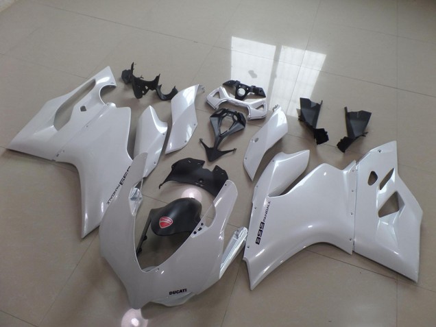 2011-2014 Pearl White Ducati 1199 Motorcycle Fairing Kit UK Factory