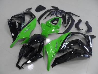 2011-2015 Green and Black Kawasaki ZX10R Motorcycle Replacement Fairings UK Factory