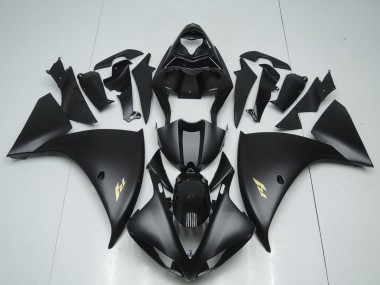 2012-2014 Matte Black Sticker Yamaha YZF R1 Motorcycle Bodywork UK Factory