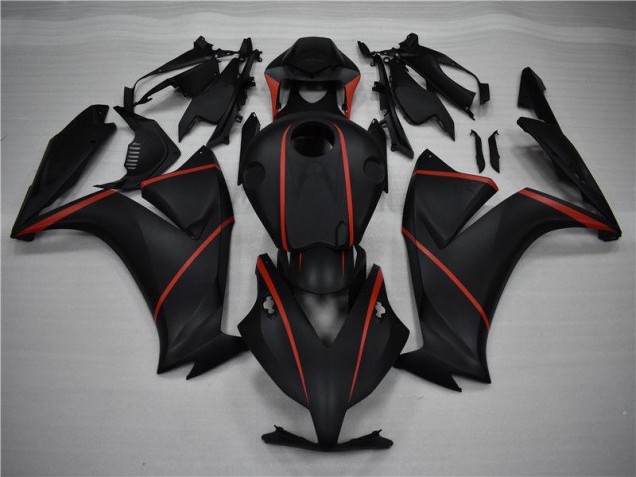 2012-2016 Matte Black Red Honda CBR1000RR Motorcycle Replacement Fairings UK Factory