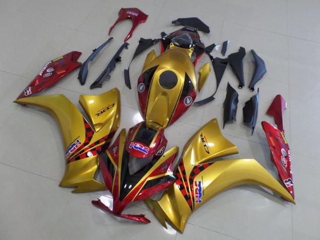 2012-2016 Gold and Dark Red Honda CBR1000RR Motor Fairings UK Factory