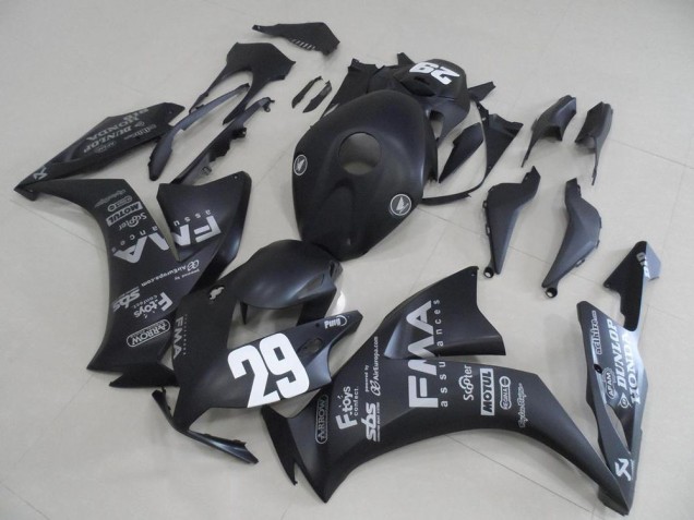 2012-2016 Matte Black Grey Decals 29 Honda CBR1000RR Replacement Motorcycle Fairings UK Factory