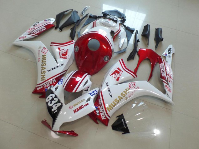 2012-2016 Red Musashi Honda CBR1000RR Bike Fairing UK Factory