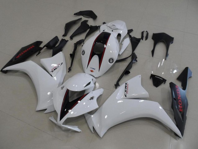 2012-2016 White and Matte Black OEM Style Honda CBR1000RR Motorbike Fairing UK Factory