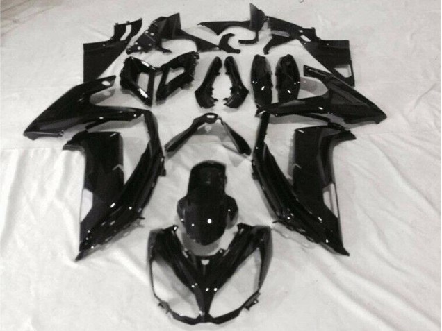 2012-2016 Glossy Black Kawasaki EX650 Motor Bike Fairings UK Factory