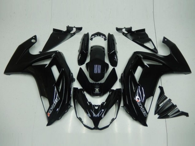 2012-2016 Glossy Black Kawasaki EX650 Motorcycle Fairings Kit UK Factory