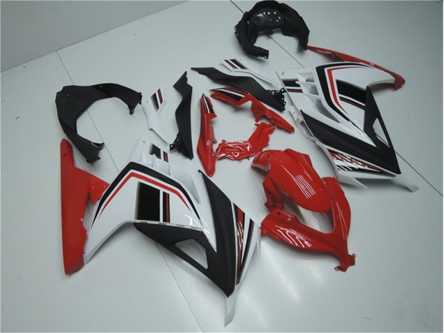 2013-2016 Red White Black Kawasaki EX300 Motorbike Fairing UK Factory