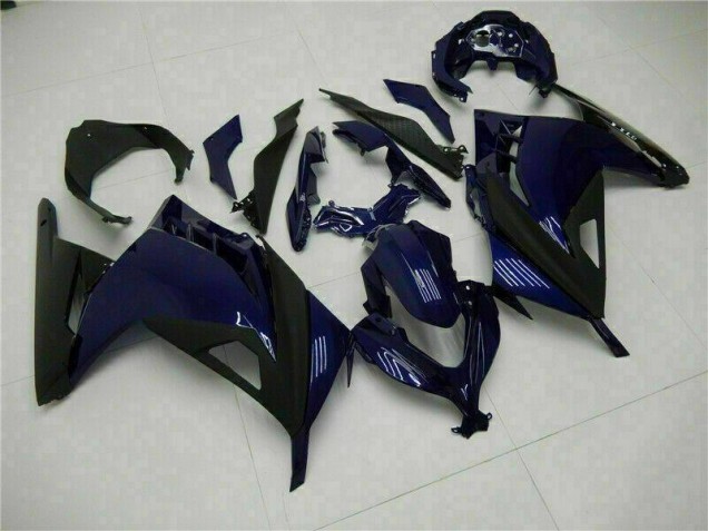 2013-2016 Blue Black Kawasaki EX300 Motorcycle Fairings Kits UK Factory