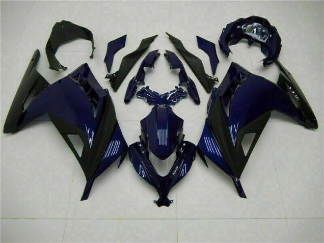 2013-2016 Blue Black Kawasaki EX300 Motorcycle Fairings Kits UK Factory