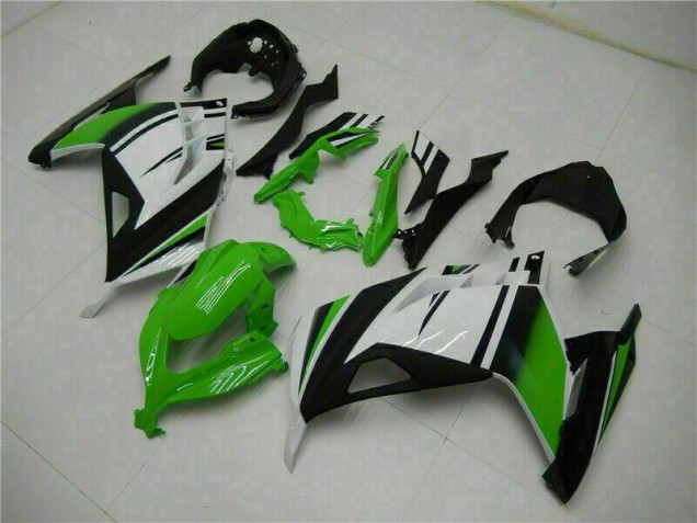 2013-2016 Green Black Silver Kawasaki EX300 Moto Fairings UK Factory