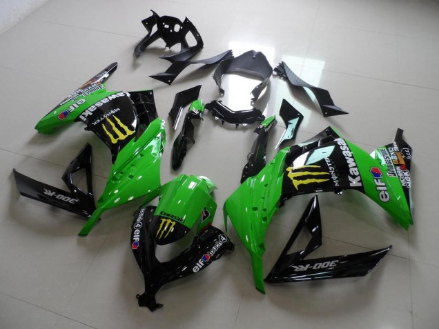 2013-2016 Green Monster Kawasaki ZX300R Motorcycle Fairing Kits UK Factory