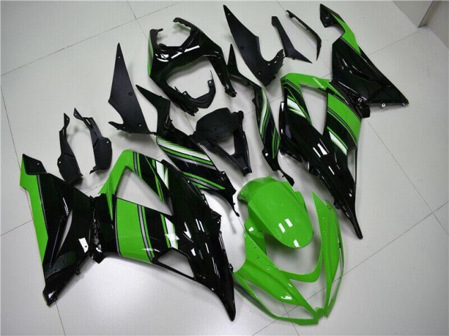 2013-2018 Green Black Kawasaki ZX6R Motorcycle Fairings UK Factory