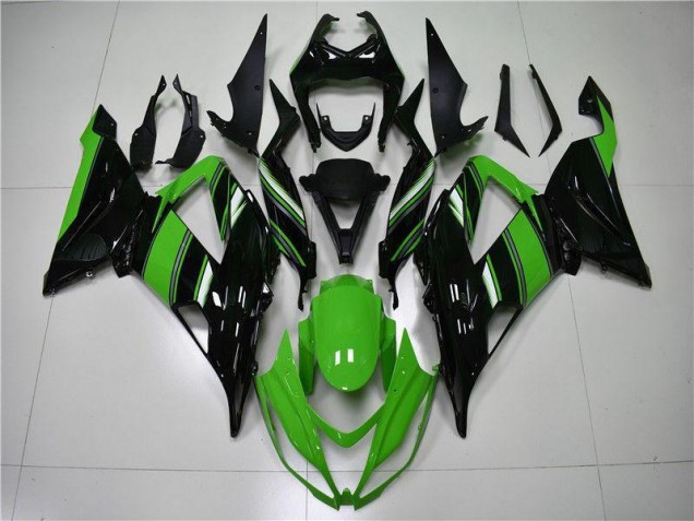 2013-2018 Green Black Kawasaki ZX6R Motorcycle Fairings UK Factory