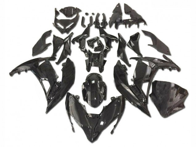 2017-2019 Glossy Black Kawasaki EX650 Bike Fairing Kit UK Factory