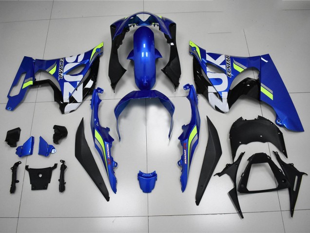 2017-2021 White Green Suzuki GSXR 1000 Motorcylce Fairings UK Factory