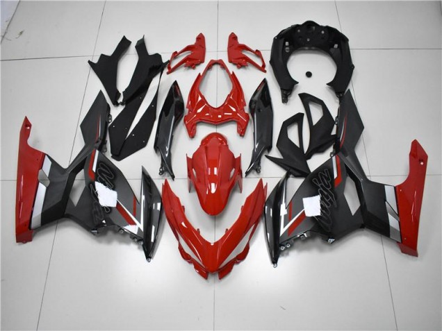 2018-2023 Red Black Kawasaki EX400 Motorcycle Fairing Kit UK Factory