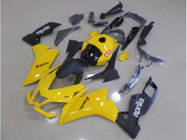 2011-2018 Yellow Black Aprilia RS4 50 125 Motorbike Fairing Kits UK Factory