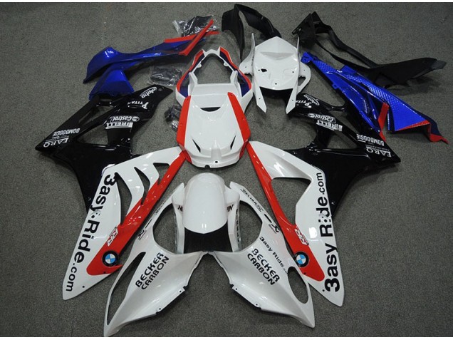 2009-2014 White Blue Red BMW S1000RR Bike Fairings UK Factory