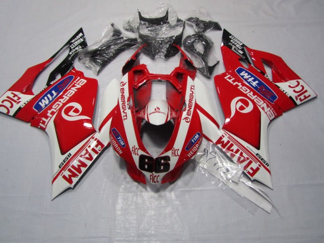 2011-2014 Red FIAMM FICC Ducati 1199 Motorbike Fairing UK Factory