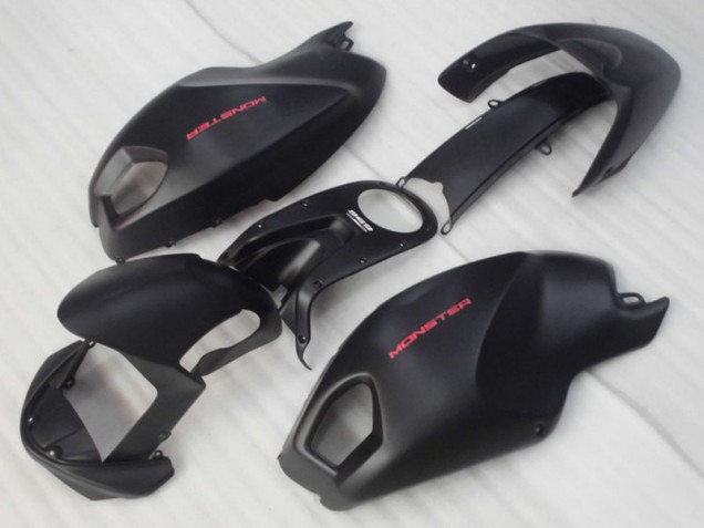 2008-2012 Black Red Monster Ducati Monster 696 Replacement Motorcycle Fairings UK Factory