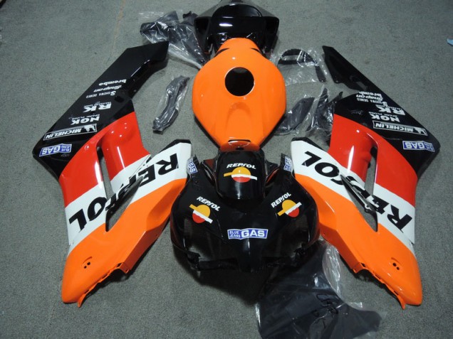 2004-2005 Black Orange Repsol Honda CBR1000RR Motor Bike Fairings UK Factory